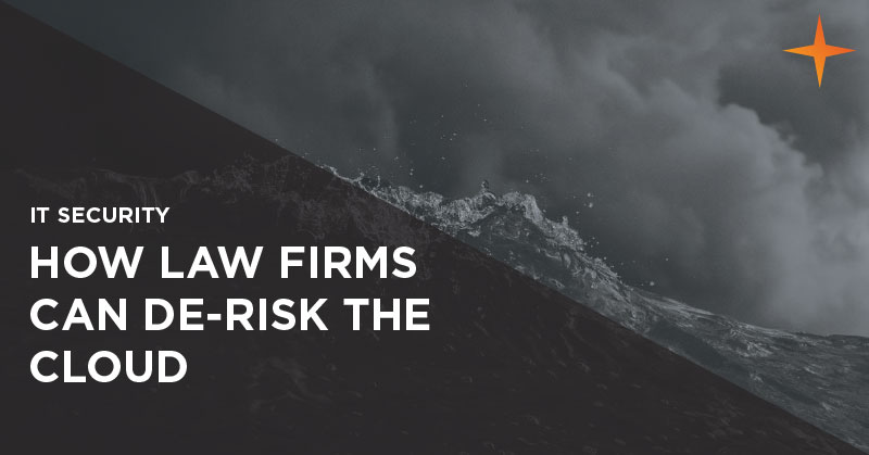 How can law firms reduce the risk of cloud services