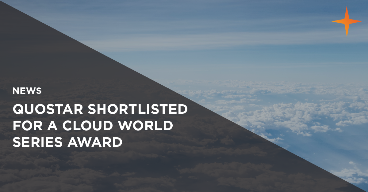 QuoStar shortlisted for a Cloud World Series award