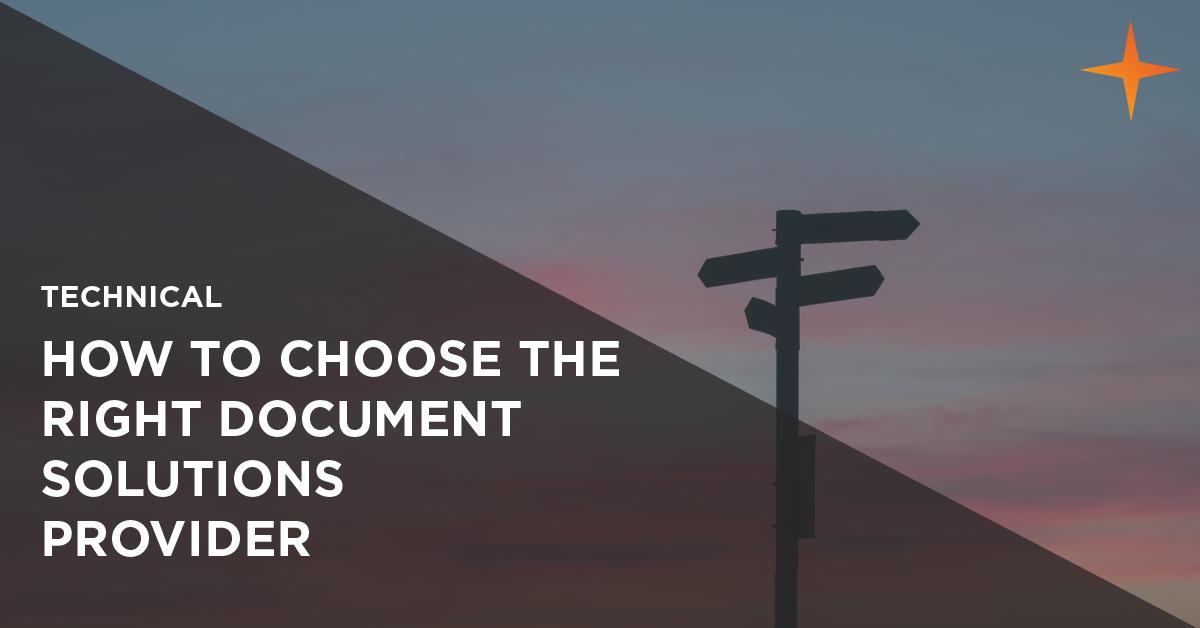 How to choose the right document solutions provider