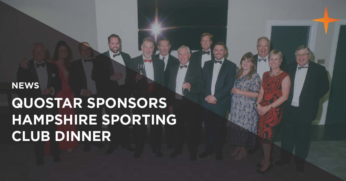 QuoStar sponsors Hampshire Sporting Club Autumn Dinner