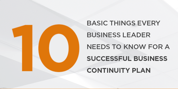 10 things to know business continuity