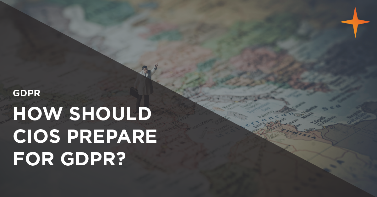 how should cios prepare for gdpr